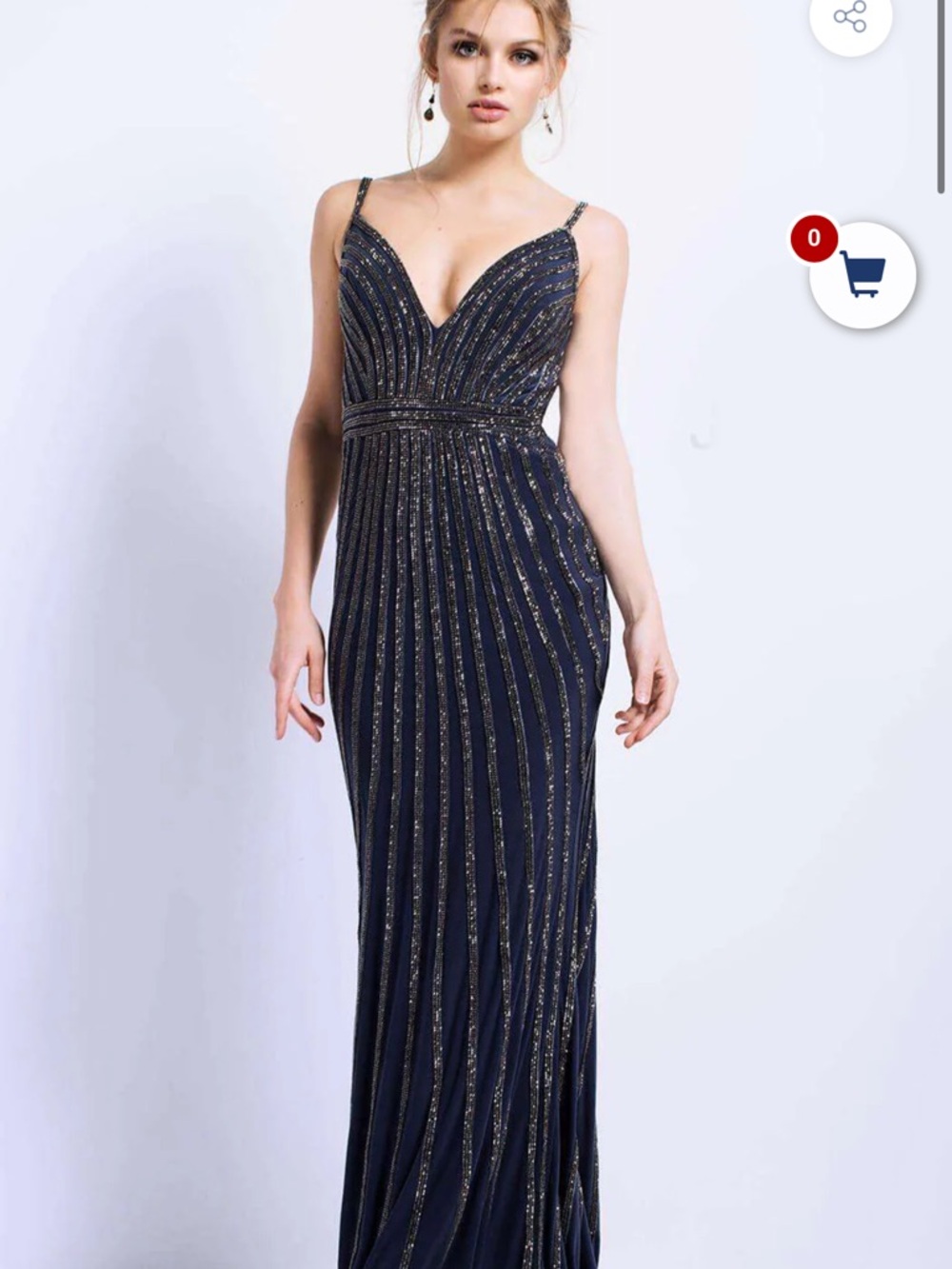 JOVANI 45898 DRESS PROM NAVY